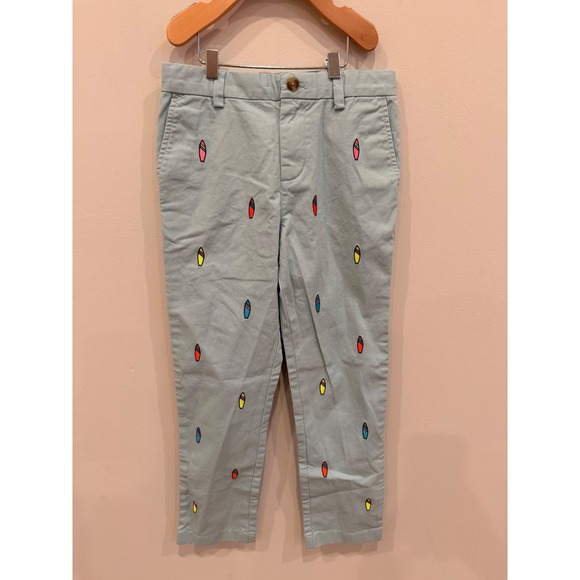 Vineyard Vines Other - Vineyard Vines Kids Surfboard Embroidered Chino Pants Light Blue Size 7